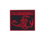 SigitasTrading Scorpions The Red Square Toppa ricamata termoadesiva applique