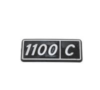 SIGLA FREGIO BADGE TARGHETTA LOGO EMBLEMA PER FIAT 1100 C
