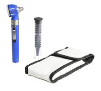 GIMA - Otoscopio F.O. Sigma-2.5V-Xenon/Alogeno, Leggero e Affidabile in Plastica Rinforzata Resistente, Fornito di Lente di Ingrandimento 3X Movibile, Blu, 31523, Blu, Bustina