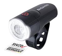 SIGMA AURA 30 | Luce LED 30 lux per bicicletta | Luce frontale a pilastri | 2 modalità di illuminazione | Colore: nero