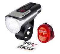 SIGMA SPORT Aura 80/Nugget II Set di faretti USB 2021 Set faretti da bicicletta