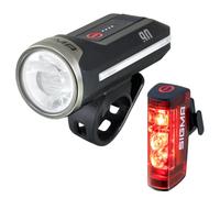 SIGMA Aura 90 + Hiro 50 | Con modalità auto con sensore di luminosità e funzione memoria della luce anteriore, luce posteriore con luce freno
