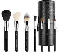 Sigma Beauty Make Me Classy Set Di Pennelli Da Viaggio Da 7 - Set Di Pennelli Da Trucco Per Fondotinta, Cipria, Contorni, Trucco Per Occhi, Fard E Altro - Pennelli Cosmetici Professionali Da Viaggio
