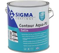 Sigma Contour Aqua Pu Satin da 1 L - Smalto all'acqua per interni