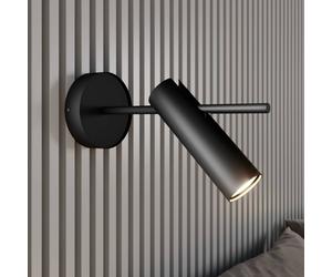 SIGMA Faretto da parete Leda 1, 1 luce, nero Sigma