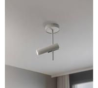 SIGMA Faretto da soffitto Leda 1, taupe, a 1 luce, acciaio, GU10, altezza 34 cm Sigma