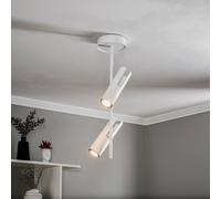 SIGMA Faretto da soffitto Leda 2, 2 luci, bianco Sigma