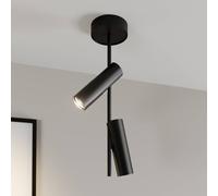 SIGMA Faretto da soffitto Leda 2, 2 luci, nero Sigma