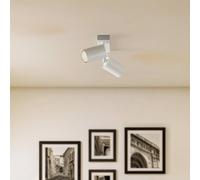 SIGMA Faretto da soffitto Zoom, a 2 luci, bianco Sigma