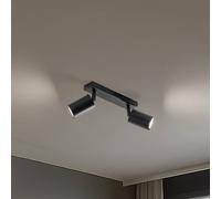 SIGMA Faretto da soffitto Zoom, a 2 luci, nero Sigma