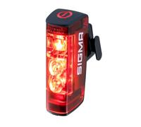 SIGMA Hiro 50, fanale posteriore a LED per bicicletta conforme al codice | Include funzione luce freno con luce freno di emergenza | Fino a 11 ore di durata della batteria