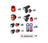 Sigma Logo 650 Mm Light Set Trasparente 1100 Lumens Black