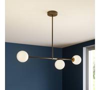 SIGMA Lampada a sospensione Gama 3, 3 luci, nero Sigma