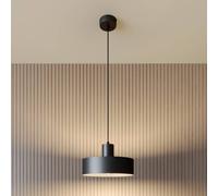 SIGMA Lampada a sospensione Rif in metallo, nero, Ø 25 cm Sigma