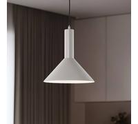 SIGMA Lampada a sospensione Vitrum cone, taupe, metallo, Ø 26 cm, E27 Sigma