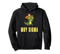 Sigma Meme Crocodile Funny Sombrero Reptile Humor Trend Felpa con Cappuccio