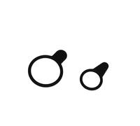 Sigma Sport Ersatzhalter für Gummiringe, Sigma Ricambio Halter Nugget II in Gomma Anelli luci, Nero, M Unisex Adulto