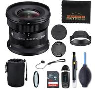 Sigma Obiettivo contemporaneo 10-18 mm f2.8 DC DN per Sony E con Sunshine Photo Advanced Bundle - 4 anni di garanzia del produttore USA