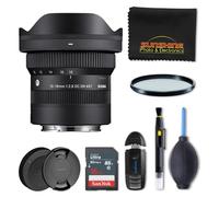 Sigma Obiettivo contemporaneo 10-18 mm f2.8 DC DN per Sony E con Sunshine Photo Basic Bundle - 4 anni di garanzia del produttore USA
