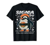 Sigma Penguin Boy Funny Italian-Brainrot Gen Z Meme Maglietta