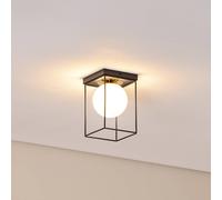 SIGMA Plafoniera Aroma, a 1 luce, nero/bianco/oro, acciaio Sigma