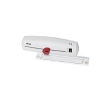 SIGMA Plastificatrice EL143 Starter Kit, plastica, per fogli DIN A4/A5/A6, plastificazione a caldo, con taglierina, bianca