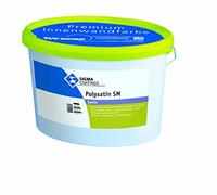 SIGMA Polysatin SM bianco 2,5 l, vernice a dispersione di plastica opaca di alta qualità per interni per rivestimenti di nuova e ristrutturazione ad alta resistenza con finitura satinata.