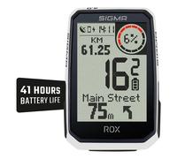 SIGMA ROX 4.0 ENDURANCE White HR Set | GPS bike computer incl. cardiofrequenzime