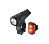 SIGMA Set di luci per bici a batteria Buster 800 con fanale posteriore RL 80 nero