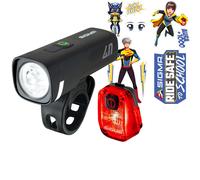 Coppia di luci sigma ride safe to school aura 40 hiro 10 nero
