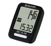 SIGMA Sigma BC 5.16 Ciclocomputer con cavo Unisex Adulto Nero 35x78x113