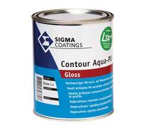 SIGMA Smalto Lucido all'Acqua Contour Aqua pu Gloss Bianco 1 litro