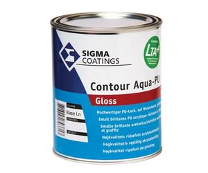 SIGMA Smalto lucido all'acqua contour aqua pu gloss bianco 1 litro