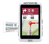 SIGMA Sport - ROX 12.1 EVO Ciclocomputer GPS wireless 3" | Made in Germany | Navigatore bici con 150 funzioni, GLONASS & Bluetooth - Compatibile con Komoot & E-Bike - Set con Sensore, Bianco