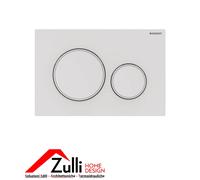 Placca Geberit Sigma20 RouBianco Verniciato Opaco / Bianco Doppio Tasto | 115
