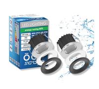 SIGMALED LIGHTING, MINI SPOT LED 3W per esterni, Dimmerabile, Faretto da incasso IP54 Resistente all'Acqua, 300 lm, bianco naturale 4000K, 220V/230V AC, Driver NON NECESSARIO, 2 Spots (1 scatola da 2)