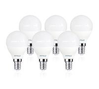 Sigmaled lighting - Lampadina LED E14 6W (equivalente 40W) - 480 lumen - Luce calda 2800K - Attacco piccolo - Lampada LED G45 mini GLOBO - 6 PEZZI