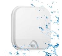 Sigmaled lighting - Plafoniera Led Esterno Interno 20W IP65, Applique da Parete Esterno con Sensore di Movimento, Luce Calda 3000K 1900Lm, Luci Esterne a Muro Quadrata per Giardino, Condominio, Scale