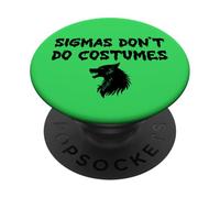 Sigmas Don't Do Costumes Funny Gen Alpha Halloween Werewolf PopSockets PopGrip Adesivo