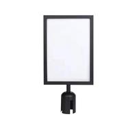 Sign Frame - 12 Inch A4 Display Stand | Iron Double Sided Holder - Sturdy Vertical Sign Frame with Pedestal Base Ensures Clear Visibility for Queues Exhibitions and Indoor Outdoor Guidance
