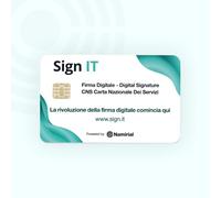 Sign IT - Smartcard per la Firma Digitale | Attivazione Online in meno di 10 Minuti con SPID o CieID | Valida 3 Anni | Sicura e Conforme UE