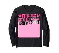 Sign My Shirt Coquette Bow Pastel Pink Maglia a Manica