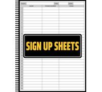 Sign Up Sheets: Participant Information Record Book for Daily Event Management and Tracking, Track Names, Emails & Phone Numbers