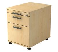 SIGNA AC20 SG - Cassettiera con rotelle Acero maniglia in plastica