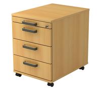 SIGNA AC30 SG - Cassettiera con rotelle Faggio maniglia in plastica