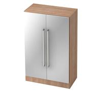 SIGNA G 7550 CE - Noce/Argento maniglia in metallo cromato