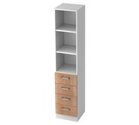 SIGNA G 7600 maniglia in metallo cromato Bianco/Noce