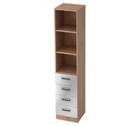 SIGNA G 7600 SG - Noce/Argento maniglia in plastica