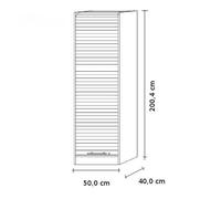 SIGNA R 50 manico a forma di ringhiera in plastica Faggio/Argento
