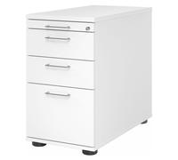 SIGNA SC40 BS - Cassettiera Bianco Maniglia ad arco in metallo